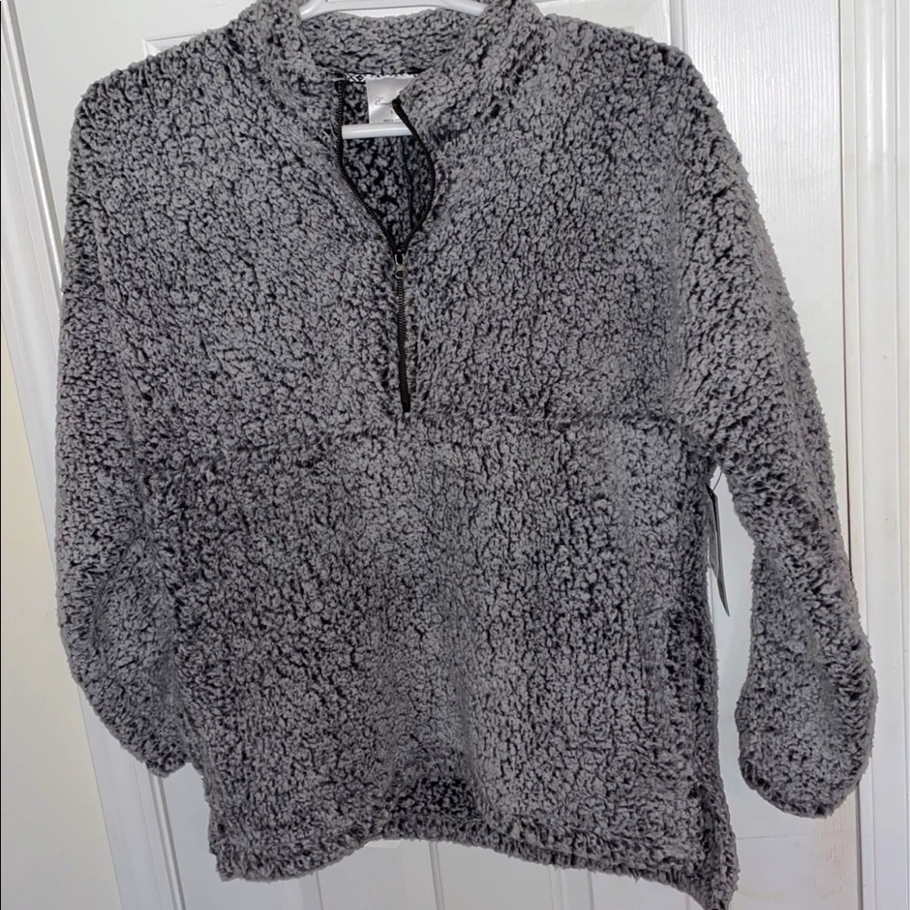 NWT Faux Sherpa Pullover Sweatshirt